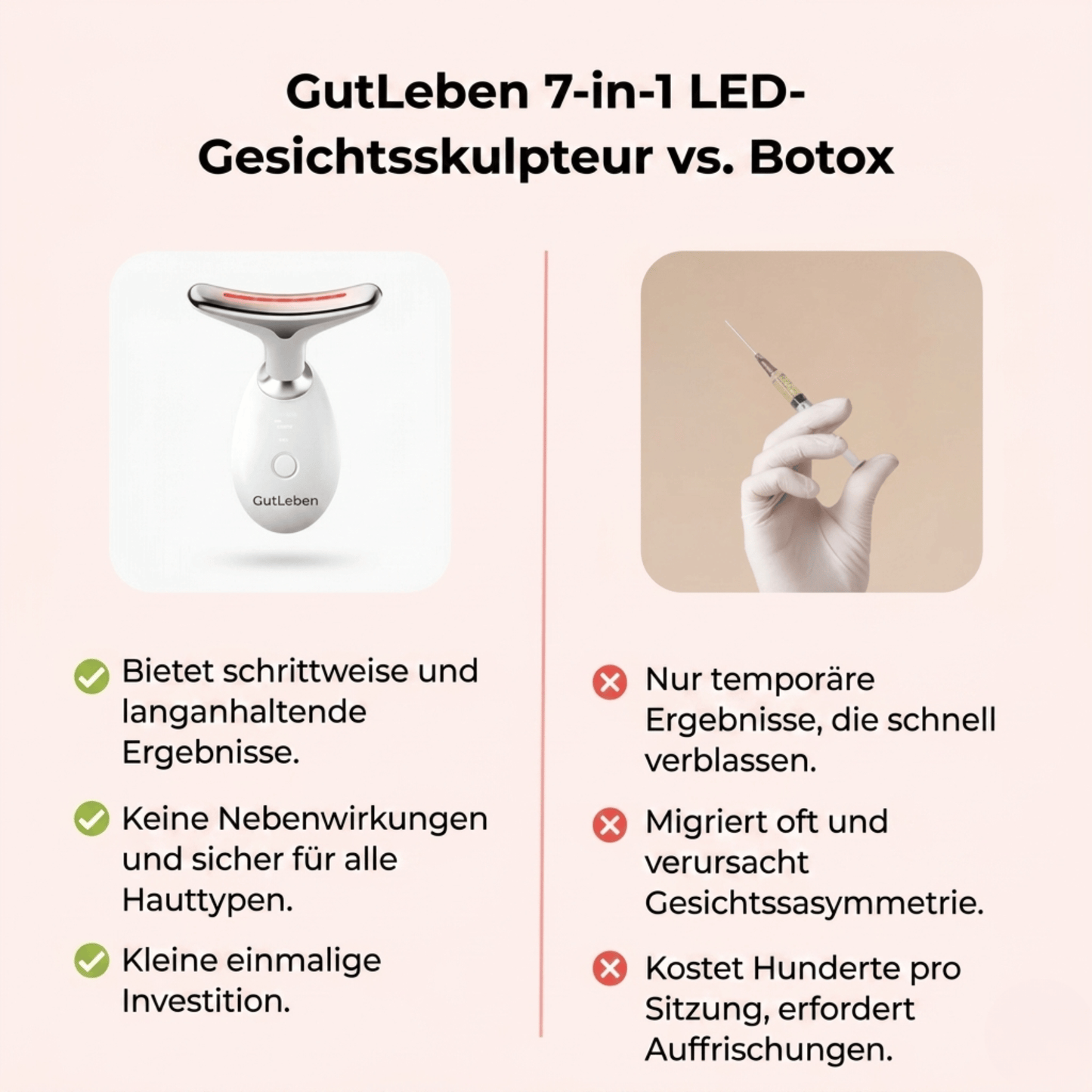 GutLeben 7-in-1 LED Gesichts-Sculptor