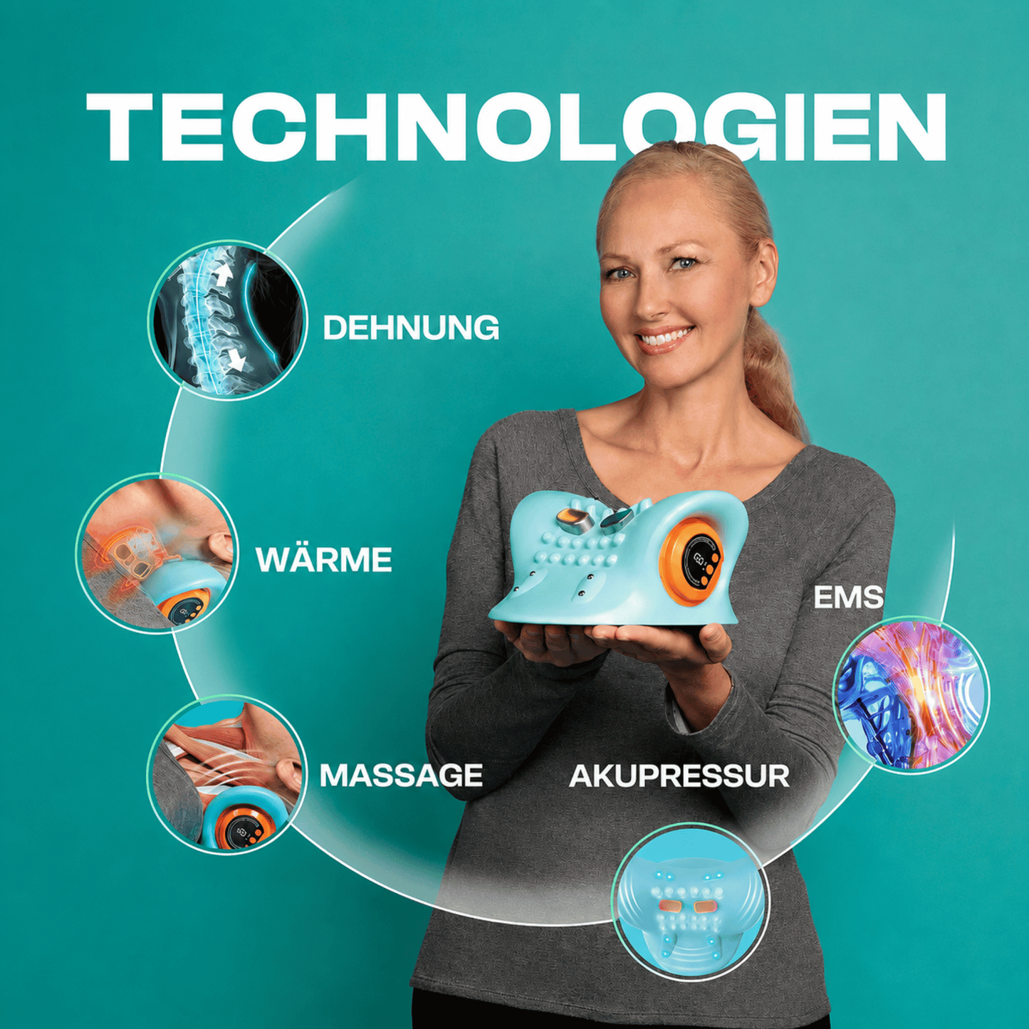 Gut-Leben™ 3 in 1 Nacken Massager